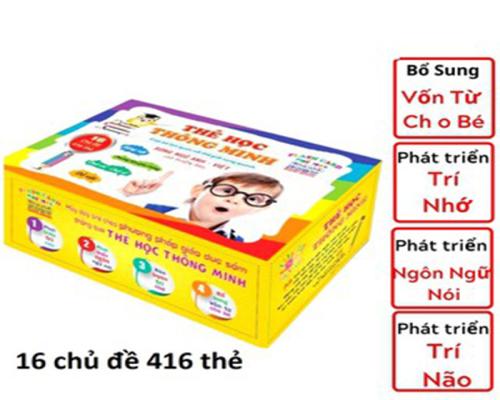 Ảnh sản phẩm Bộ Thẻ Học Thông Minh 416 Thẻ 16 Chủ Đề Song Ngữ Anh-Việt Theo Phương Pháp Glenn Doman
